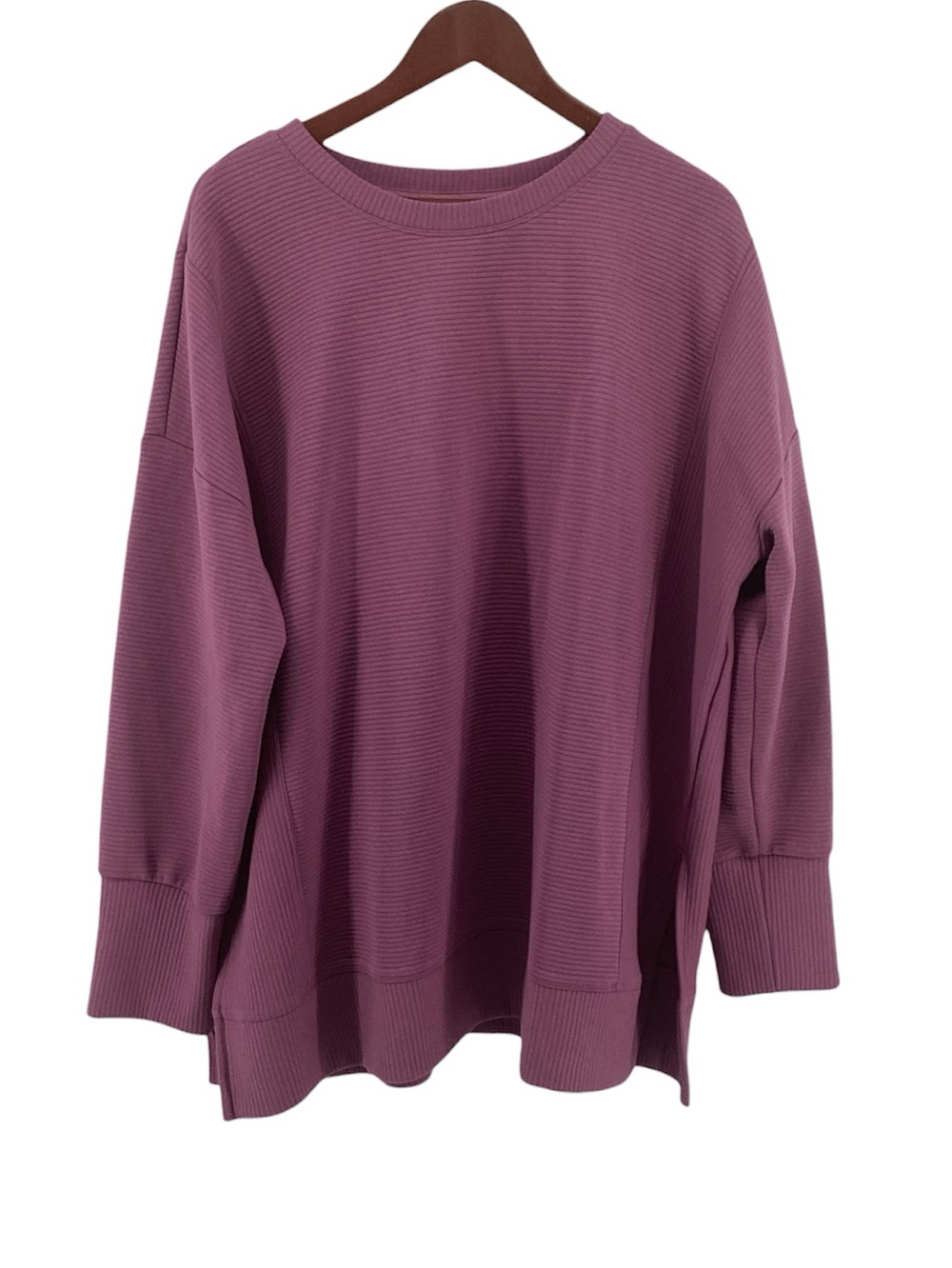 🍄 Joe Fresh Relaxed Ribbed Long Sleeve Top, Size 3X